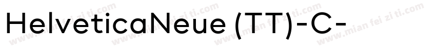 HelveticaNeue (TT)-C字体转换